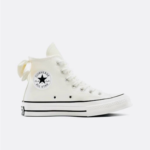 Converse All Star High-Top Sneakers - White chuck 70 bows - Picture 1 of 16